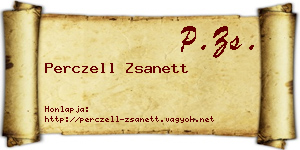 Perczell Zsanett névjegykártya